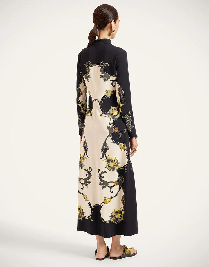 Halle Dress - Buttercup Placée Black