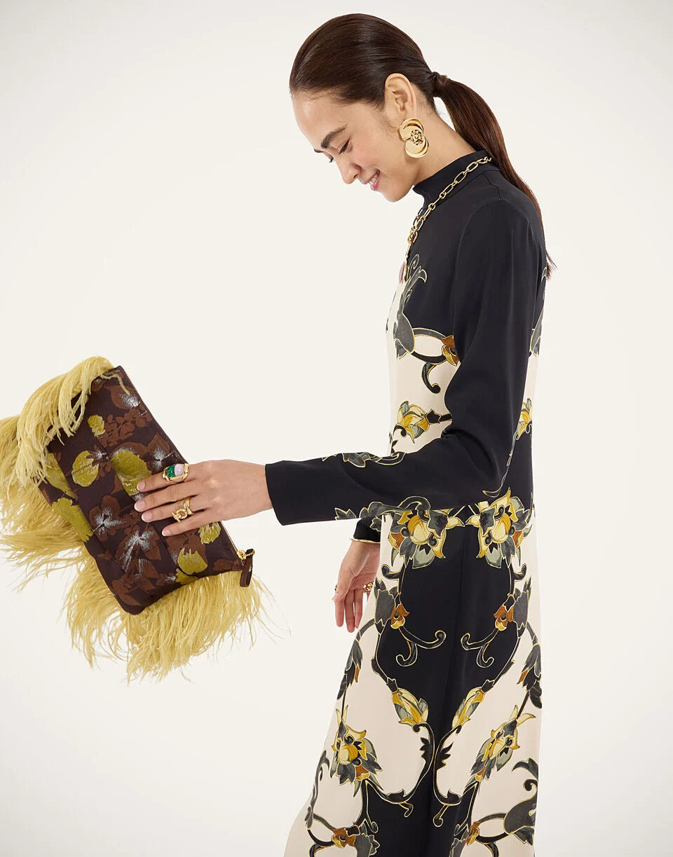 Halle Dress - Buttercup Placée Black