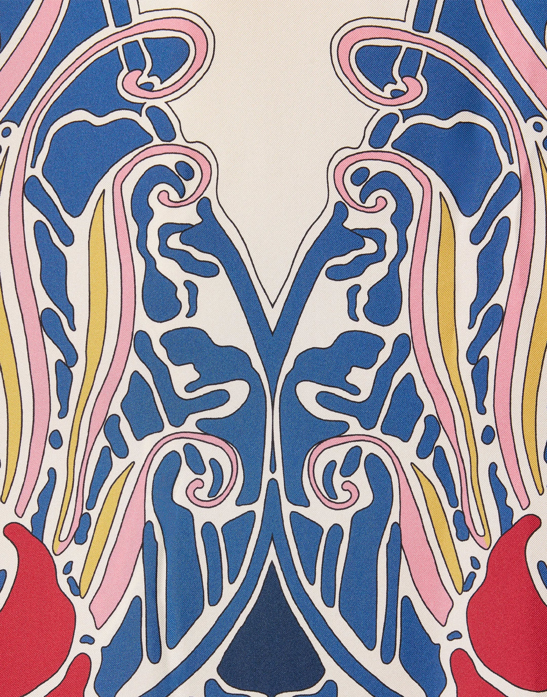 The Kaftan - Lemuria Placée Blue in Silk Twill