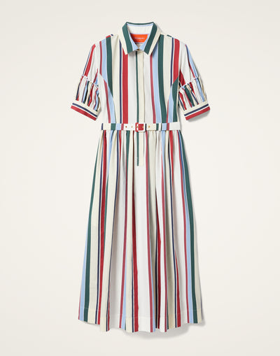 Libertine Dress - Stripes Multicolor in Jacquard