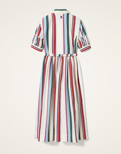 Libertine Dress - Stripes Multicolor in Jacquard