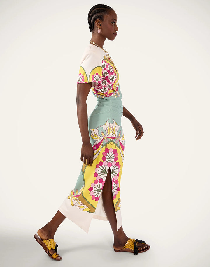 Lela Dress - Yellow Multi