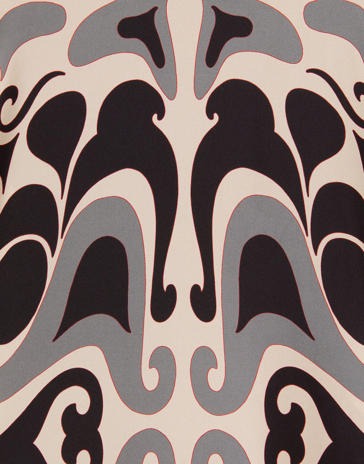 Long Sorella Dress - Phoenix Placée Ivory in Silk Twill