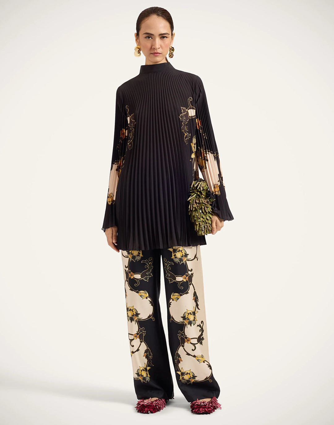 Twirling Tunic - Buttercup Placée Black