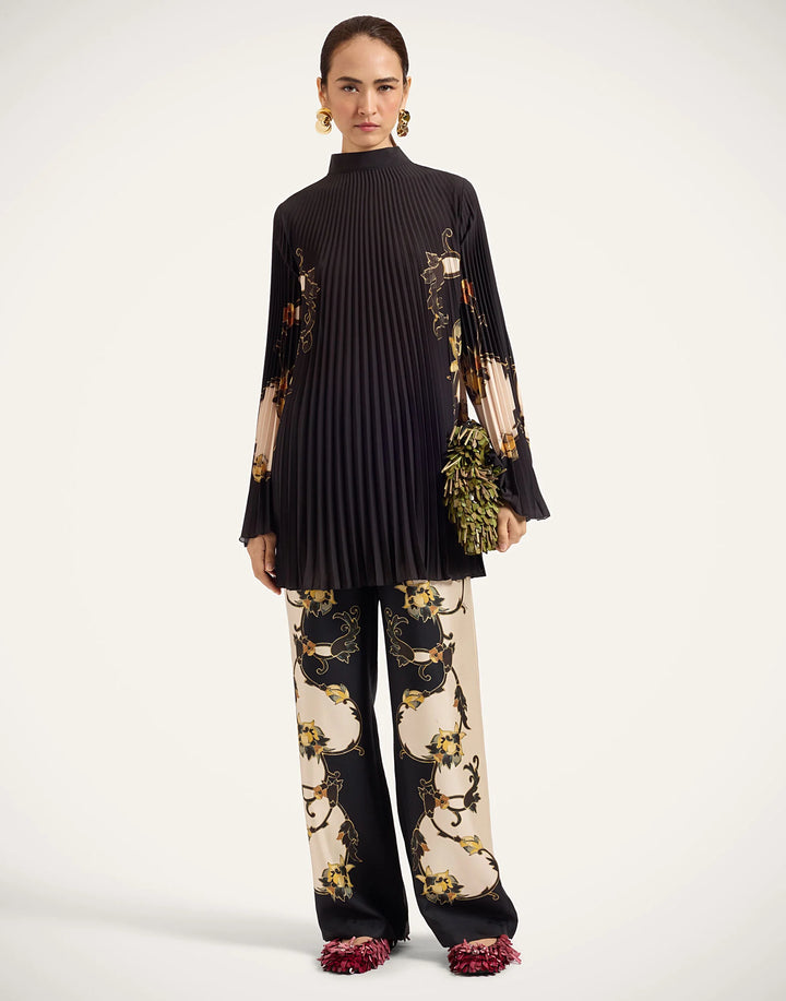 Twirling Tunic - Buttercup Placée Black