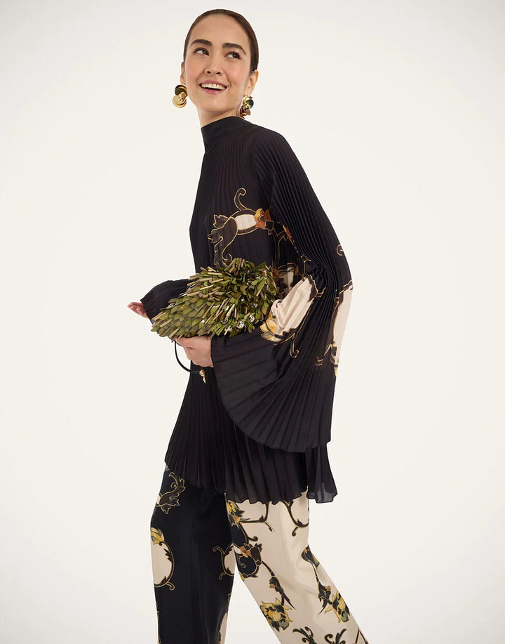 Twirling Tunic - Buttercup Placée Black