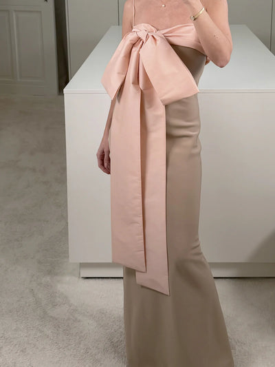 DRESS BART - Tan/Pink