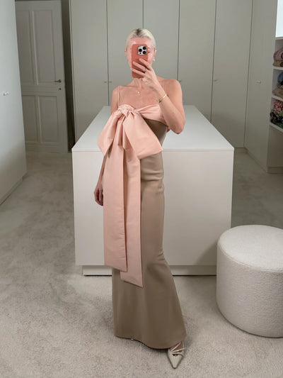 DRESS BART - Tan/Pink