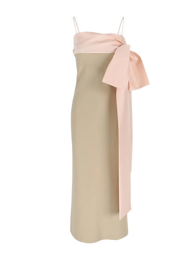 DRESS BART - Tan/Pink