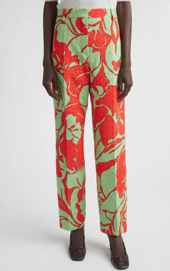 Pilar Pants - Red/Medium Green