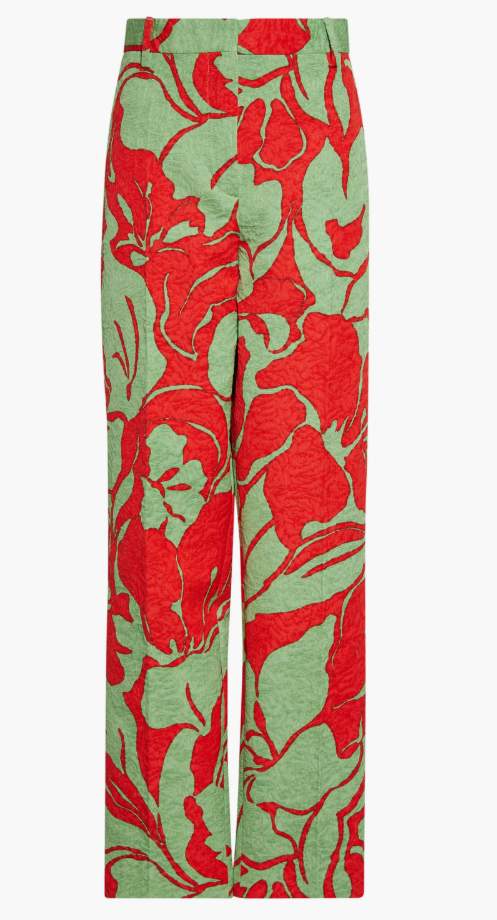 Pilar Pants - Red/Medium Green