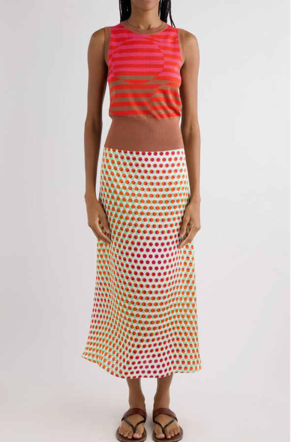 Susya Skirt - white/red