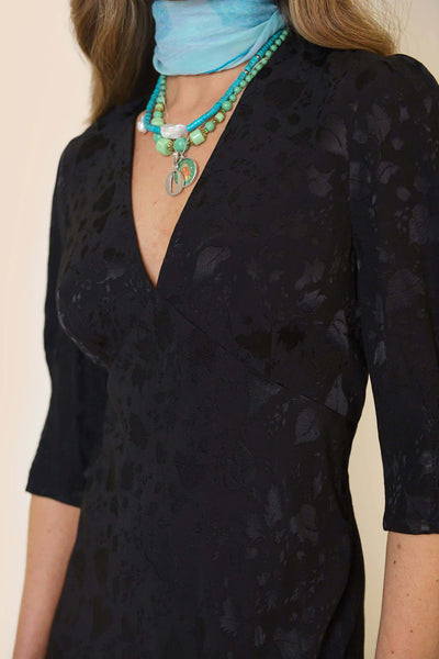 Zadie - Leaf Pattern Dress