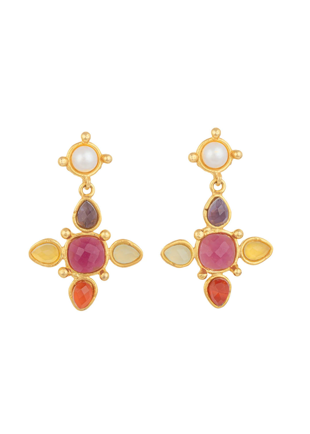 Medicis II Multicolor Drop Earrings