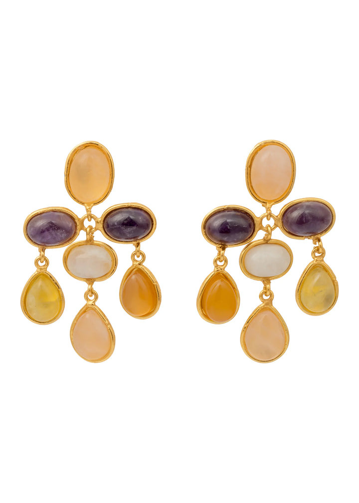 Valse Pink Quartz Earrings