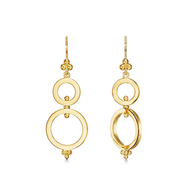 18K SPIN EARRINGS