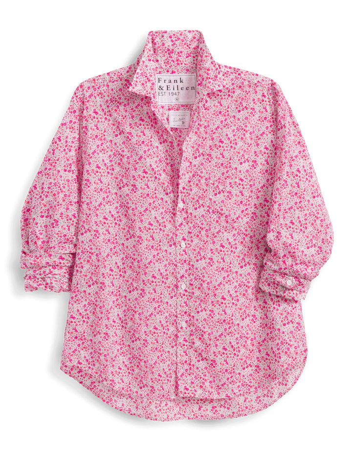 Eileen Relaxed Button-Up Shirt - Pink Multi