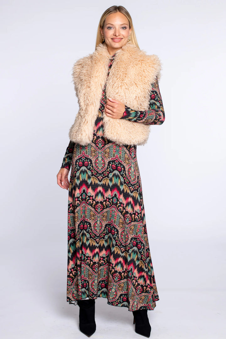 Lia Reversible Vest in Bargello Embroidery