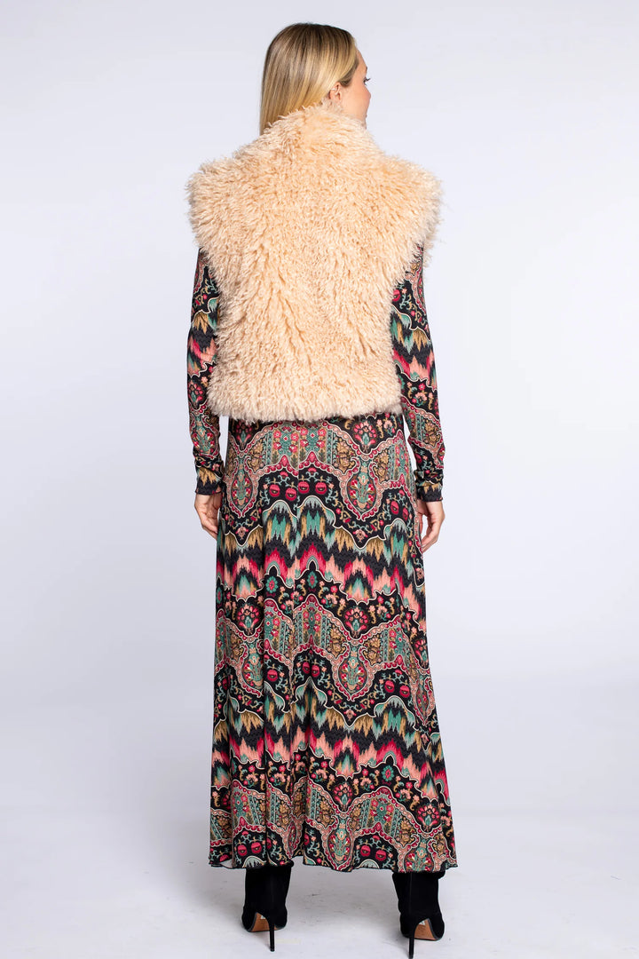 Lia Reversible Vest in Bargello Embroidery