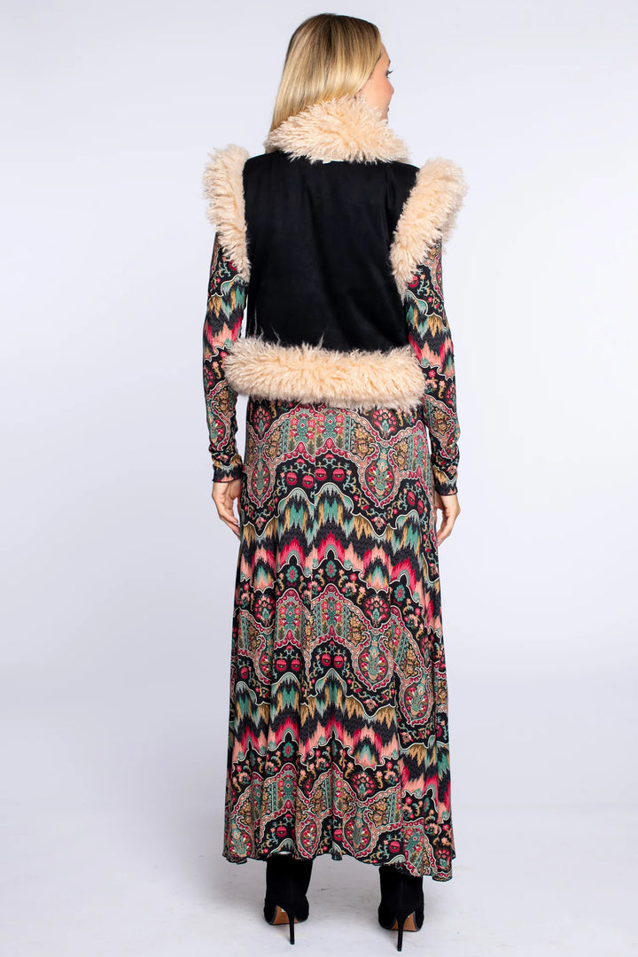 Lia Reversible Vest in Bargello Embroidery