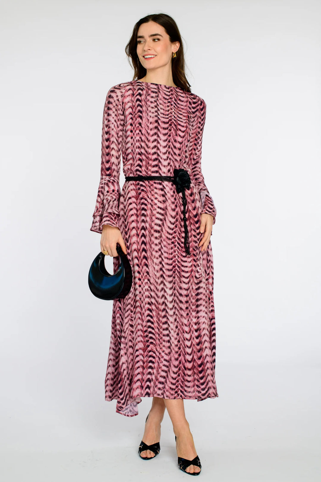Lennon Dress - Abstract Zig Zag