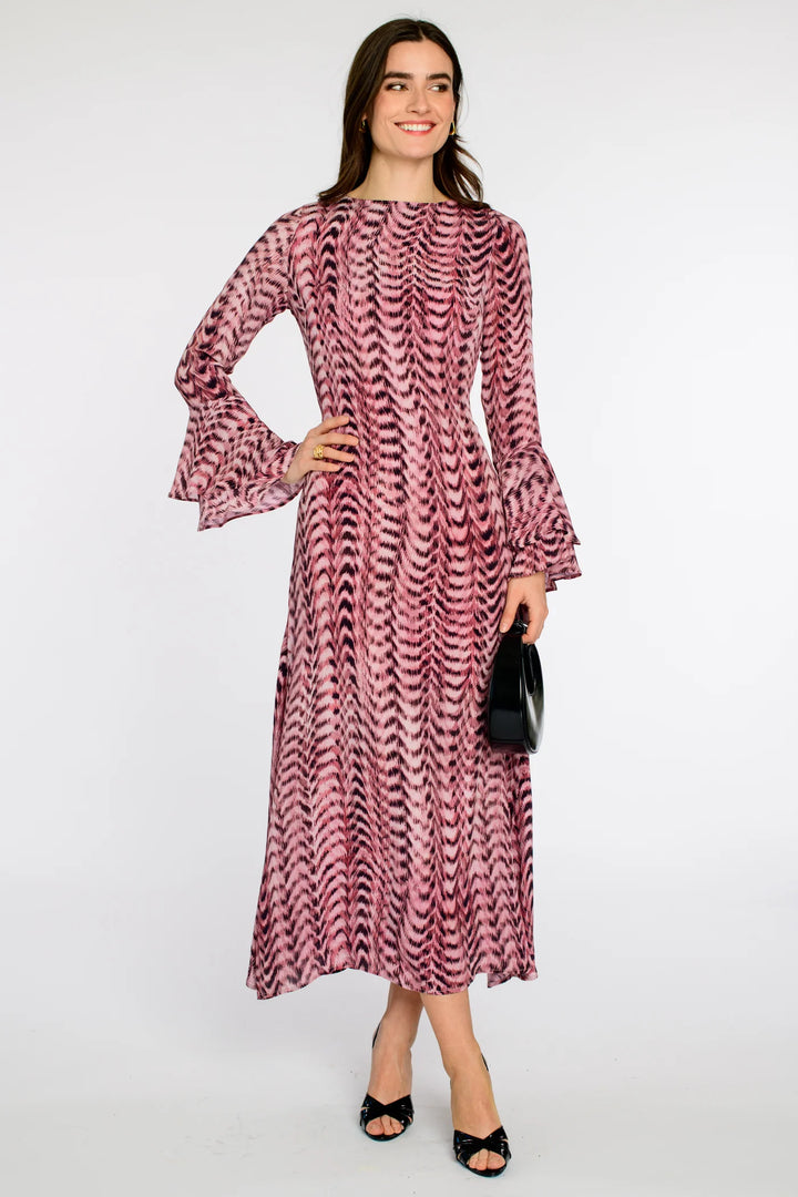 Lennon Dress - Abstract Zig Zag