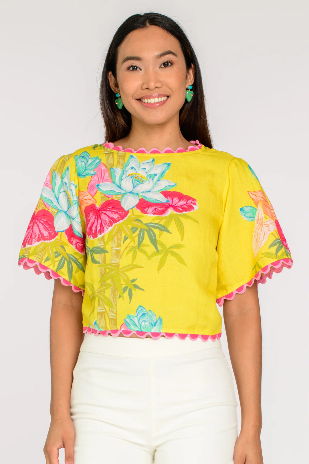 Paloma Top - Tropical Bamboo