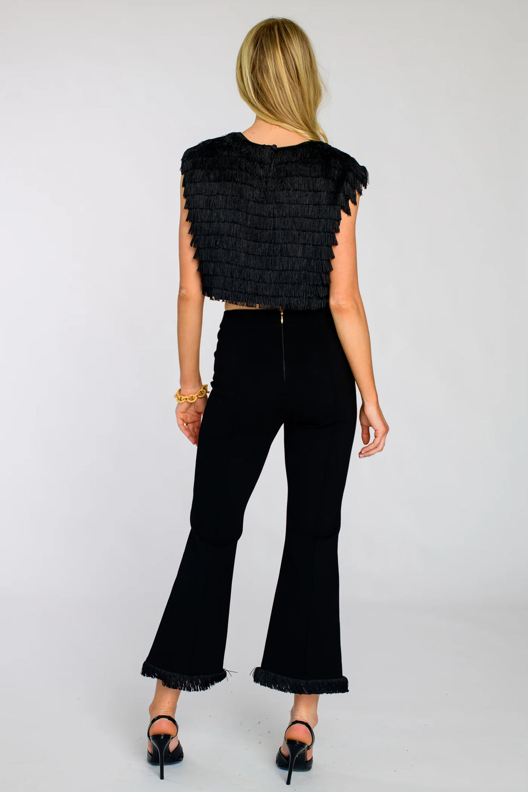 Jojo Pants in Fringe - Black