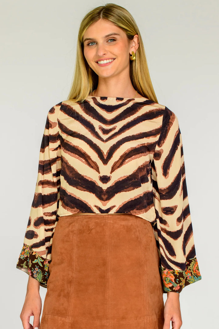 Gia Top - Brown Zebra