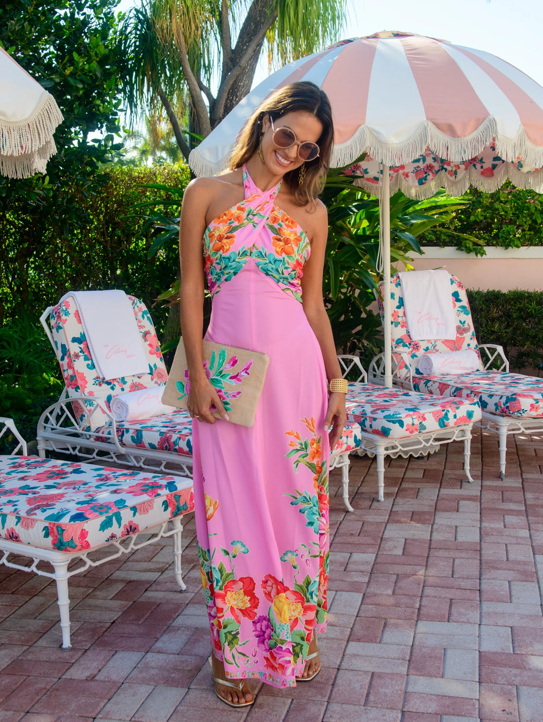 Aubrey Dress - Tulip Tapestry (Cotton Candy) – Coplons