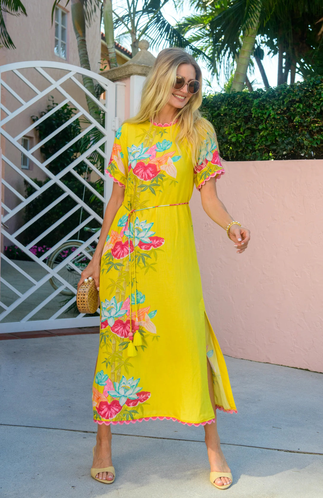 Tess Midi Dress - Tropical Bamboo