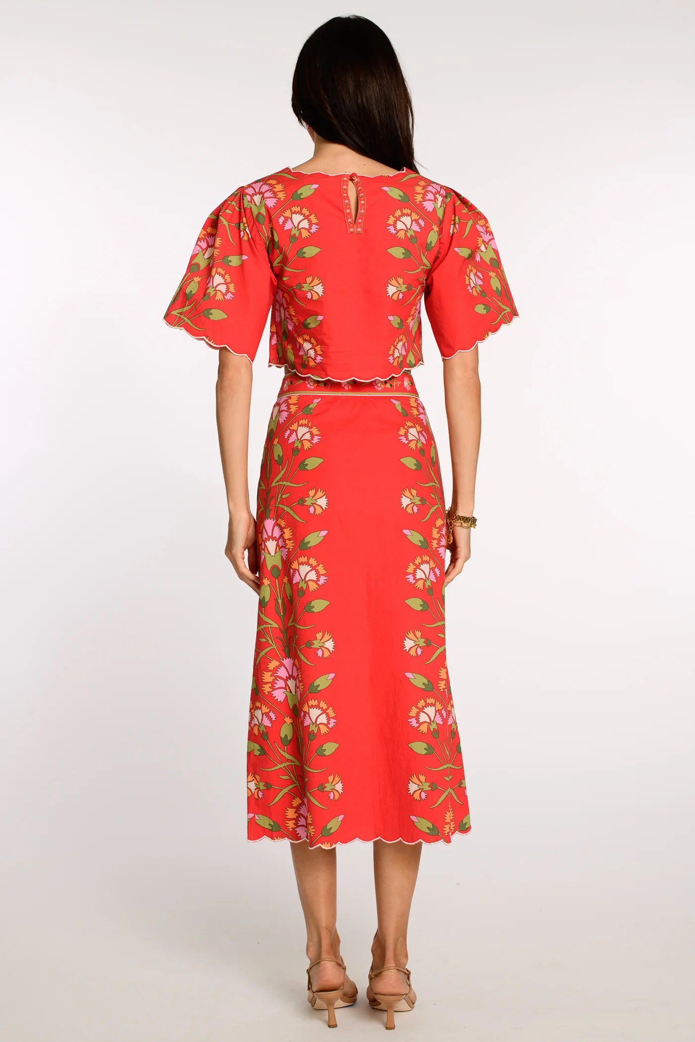 Frannie Skirt - Indian Flower Poppy