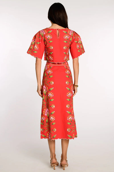 Frannie Skirt - Indian Flower Poppy