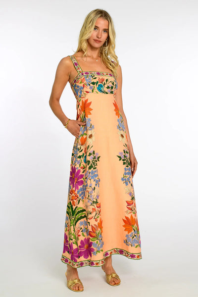 Annalisa Dress - Tapestry Peach