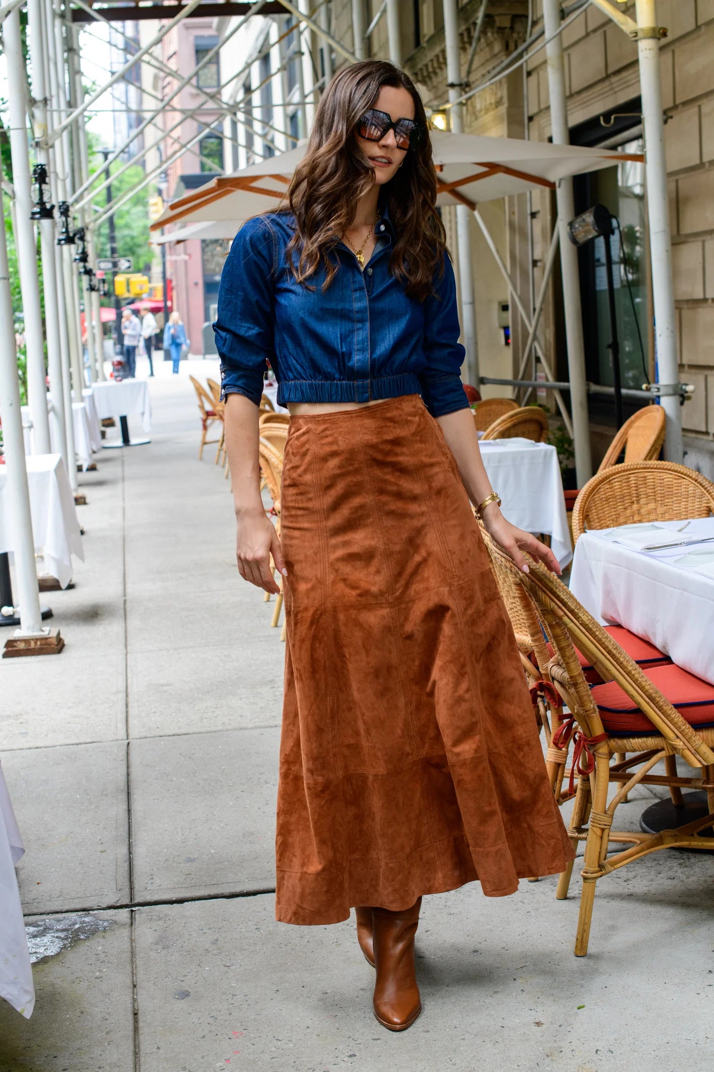 CARTER TOP - Denim