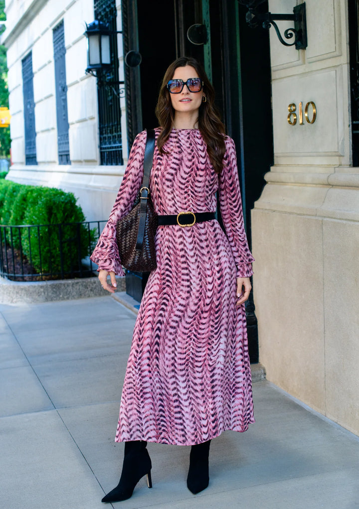 Lennon Dress - Abstract Zig Zag