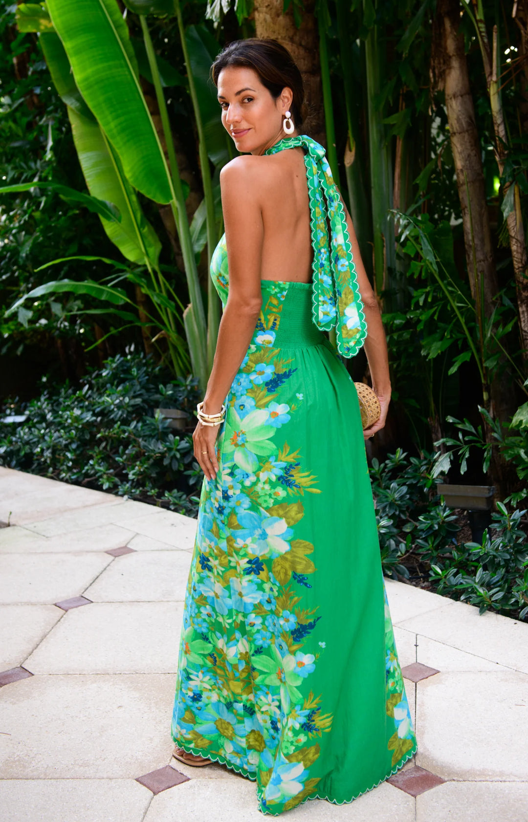 Aubrey Dress - Hula Green