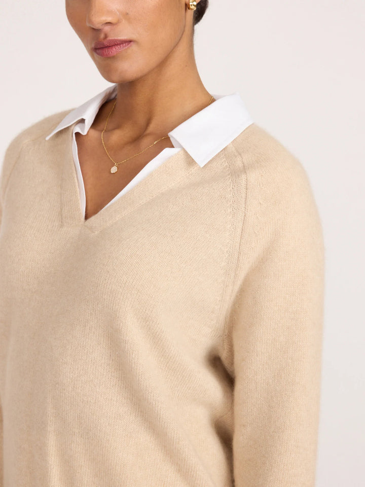 The Ella Layered Pullover - Off White