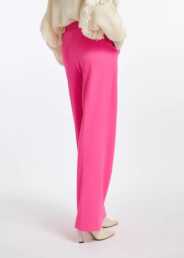Bright Pink Tailored Pants