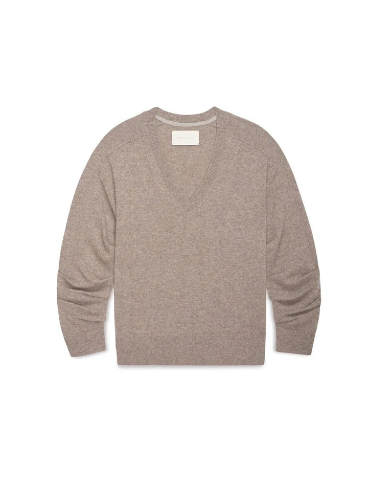 Ennes Ruched Cashmere Sweater - Otter Melange