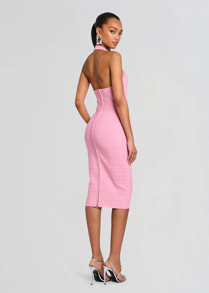 Cloe Bandage Knit Dress - Pink