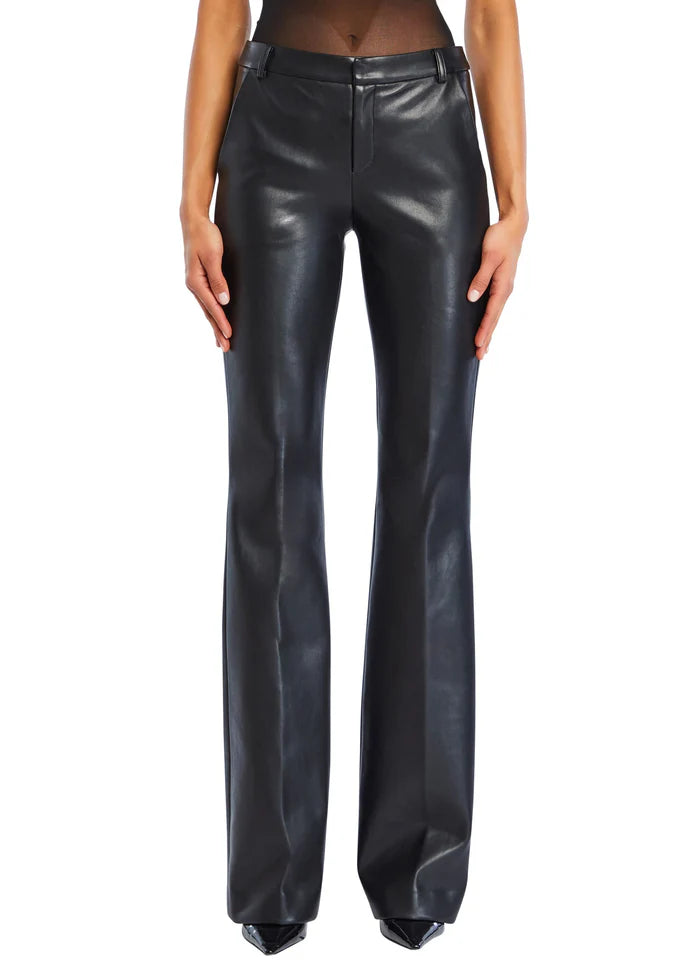 Ronja Vegan Leather Trouser - Black