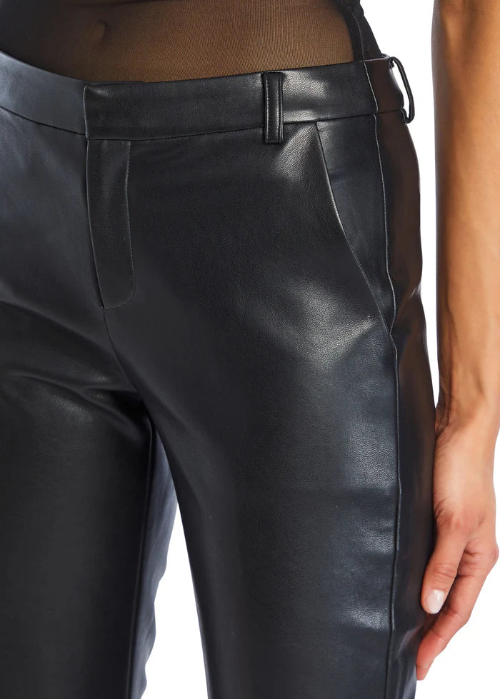 Ronja Vegan Leather Trouser - Black