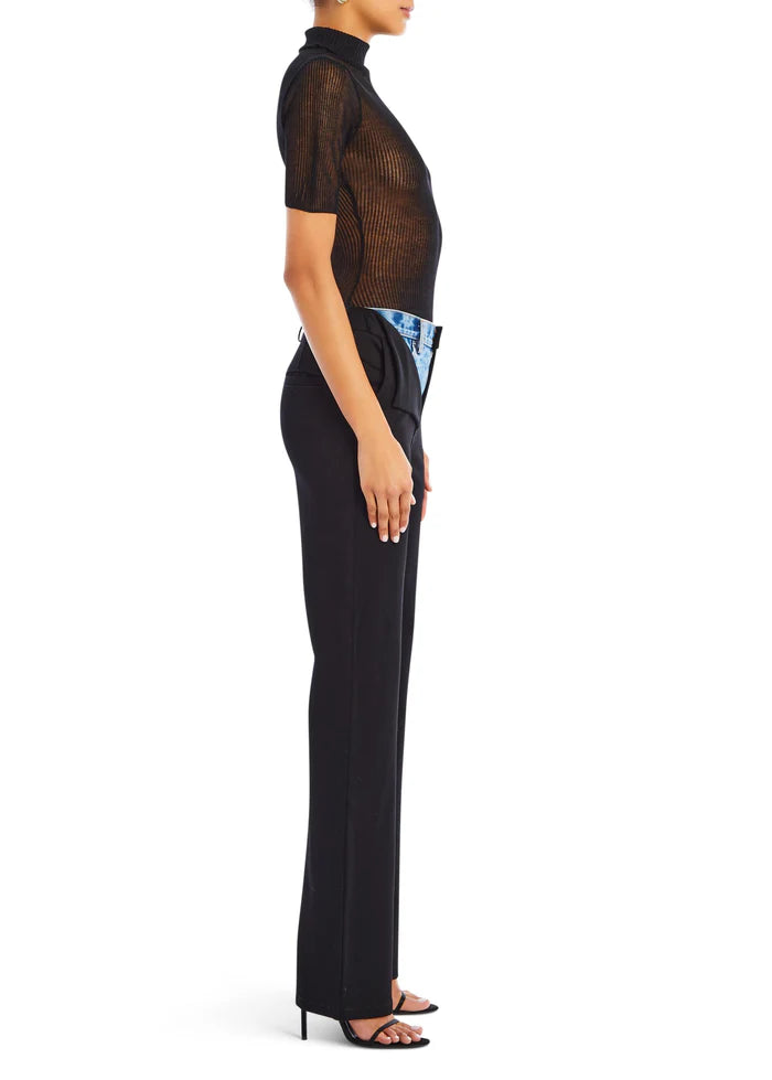 NATALIE PANT - Black/Denim