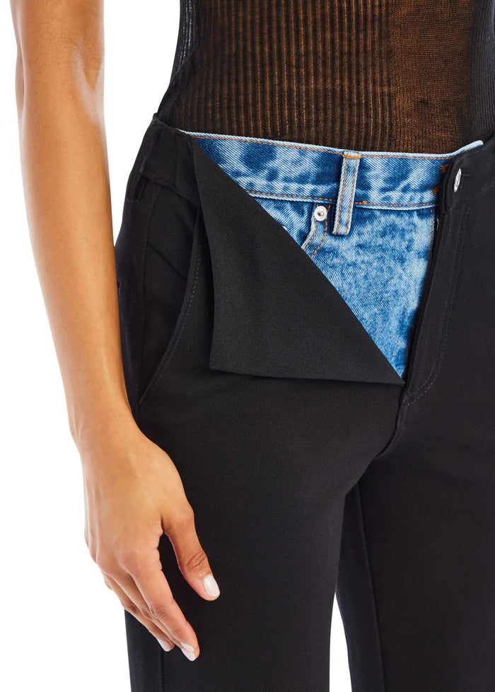 NATALIE PANT - Black/Denim
