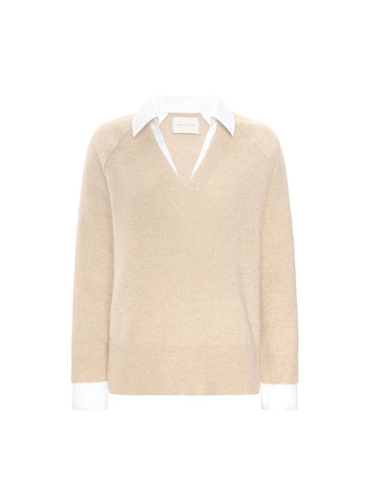 The Ella Layered Pullover - Off White