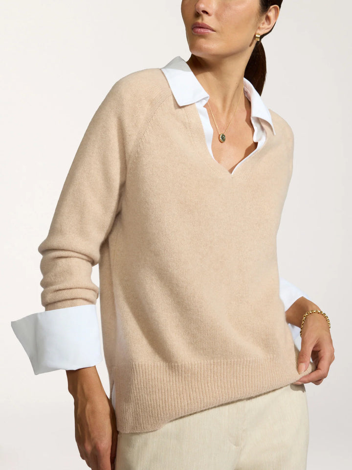 The Ella Layered Pullover - Off White