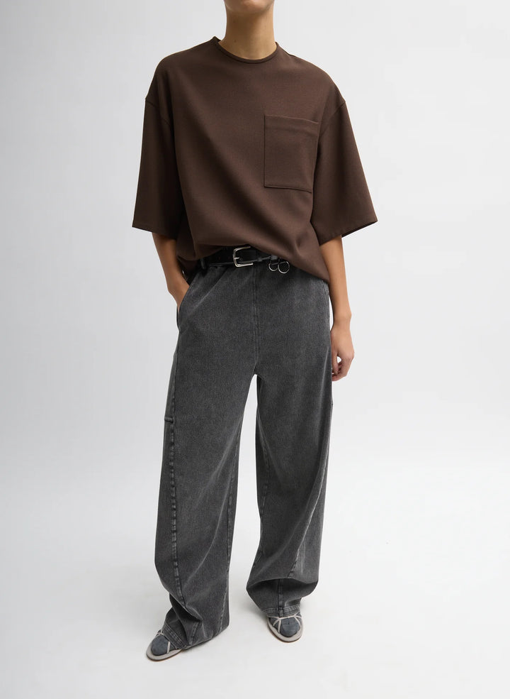 Stretch Denim Knit Winslow Pant - Black