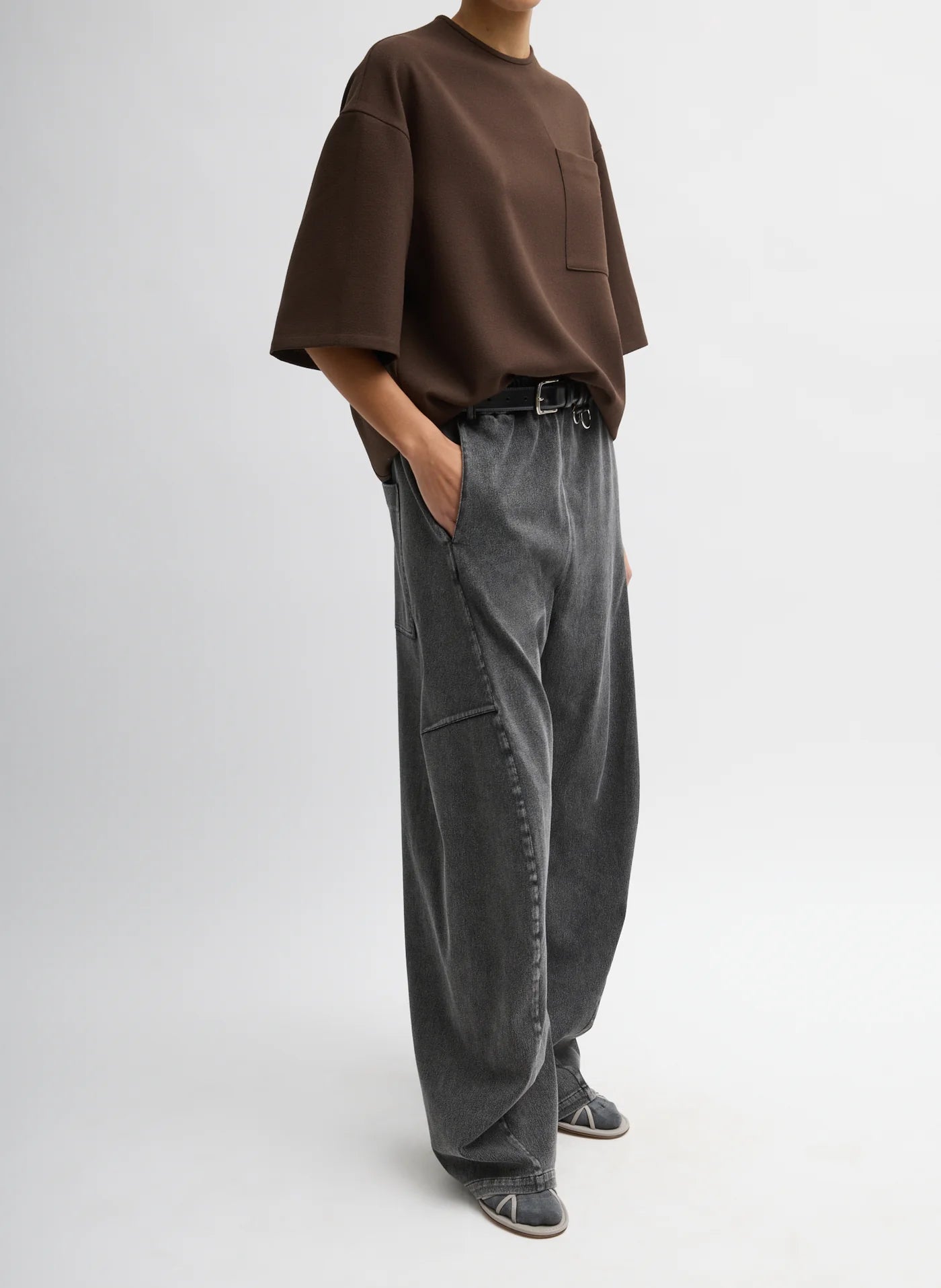 Stretch Denim Knit Winslow Pant - Black