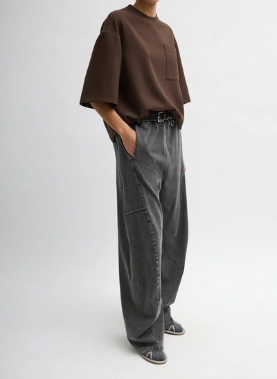 Stretch Denim Knit Winslow Pant - Black